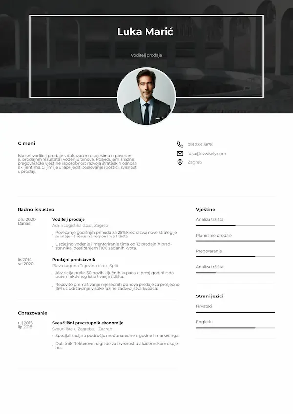 Jednostavan predložak životopisa