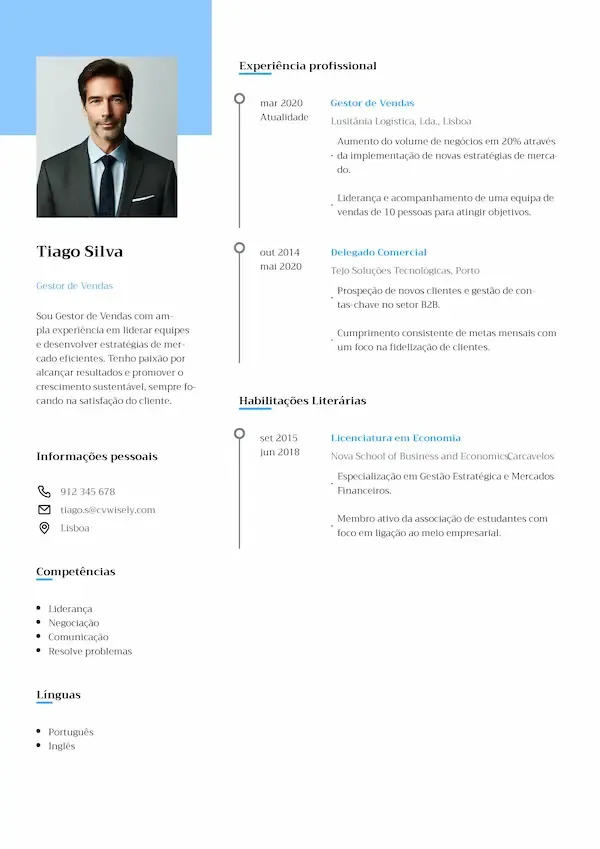 Modelo de Currículo Criativo com Design Colorido