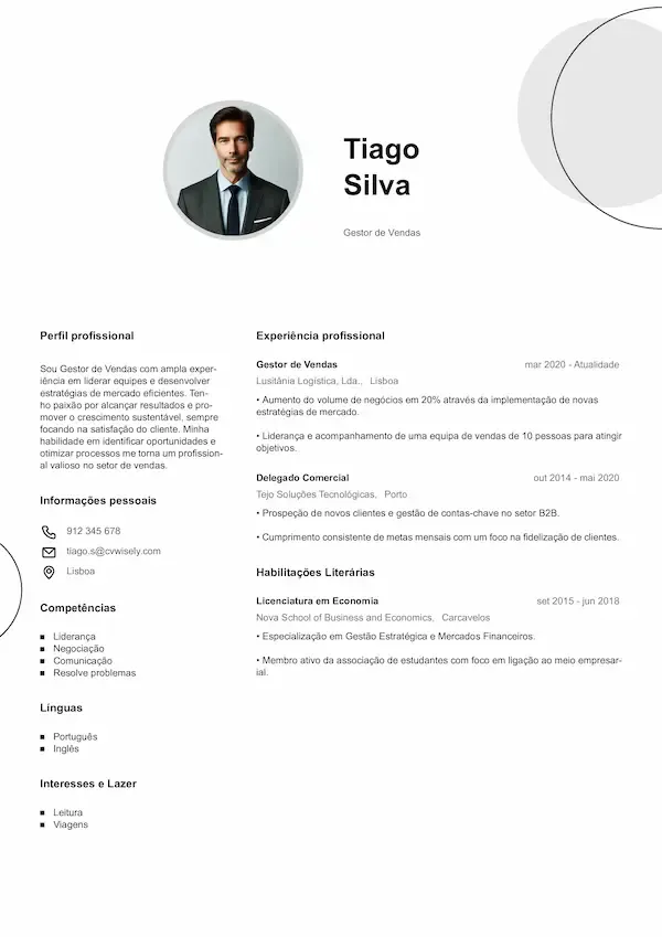 Modelo de Currículo Padrão