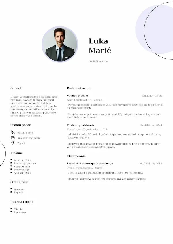 Standardni predložak životopisa